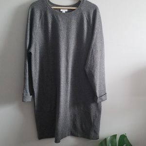 Gray sweatshirt dress